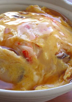 かにかま天津飯 （あっさりだし甘酢あん）-レシピのメイン写真