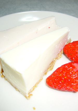 いちごのマーブルチーズケーキ♪-レシピのメイン写真