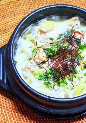 参鶏湯風煮込みうどん-レシピのメイン写真