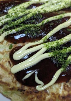 桜えびとキャベツのお好み焼き-レシピのメイン写真
