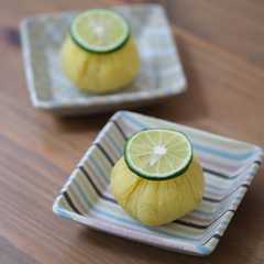รูปของ 【秋の薬膳】サツマイモとスダチの茶巾絞り