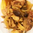 きのこと玉ねぎ鶏モモ肉のカレー味噌炒め