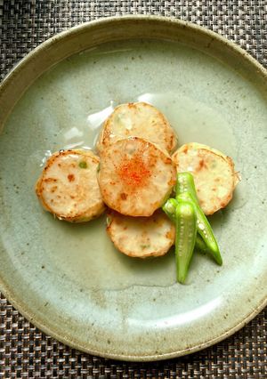 蓮根挟みつくね　鶏ガラ出汁あんかけ-レシピのメイン写真