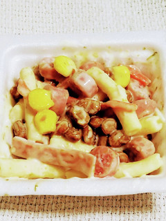 マカロニサラダ納豆ハムコーンソーセージ-レシピのメイン写真