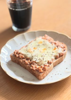 ツナケチャップでピザトースト-レシピのメイン写真