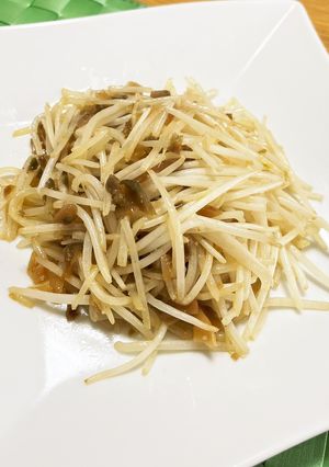 一手間もやしが高級料理！？ザーサイ炒め-レシピのメイン写真
