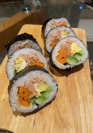 ツナキンパ　韓国風海苔巻き-レシピのメイン写真