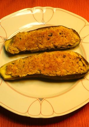 簡単ヘルシー・ナスの肉詰め・ワンパン料理-レシピのメイン写真