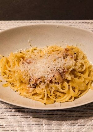 チーズ感強めのカルボナーラ-レシピのメイン写真