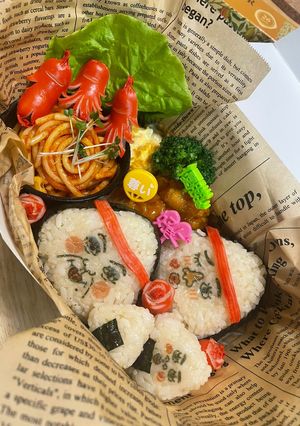 運動会キャラ弁 ダイソー-レシピのメイン写真