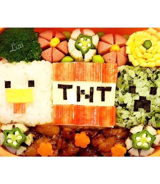 簡単キャラ弁☆マインクラフト-レシピのメイン写真
