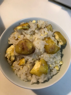 栗おこわご飯 炊飯器-レシピのメイン写真