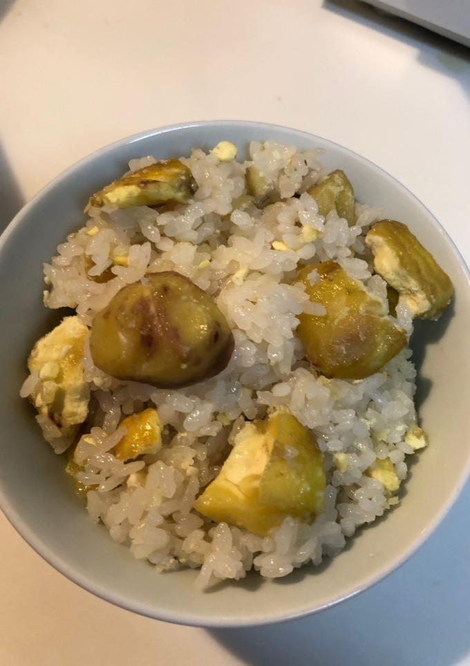 栗おこわご飯　　炊飯器-レシピのメイン写真