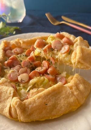 固定概念を外せ！レンジでキャベツキッシュ-レシピのメイン写真