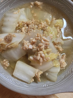 白菜と鶏ひき肉の白だし&黒酢煮-レシピのメイン写真