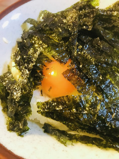 毎日のしろごはん●玉かけ韓国海苔ごはん-レシピのメイン写真