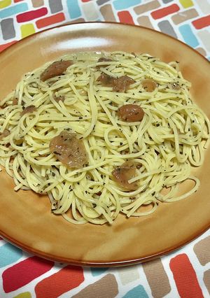 超簡単☆バジル梅干しパスタ♪♪-レシピのメイン写真