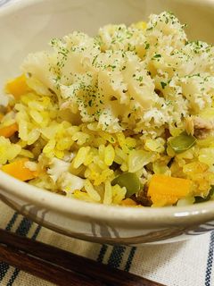【シニア向け】ホホホタケのカレーピラフ-レシピのメイン写真