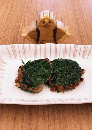 【大崎市】サバ缶つくねのしそ巻き【食育】-レシピのメイン写真