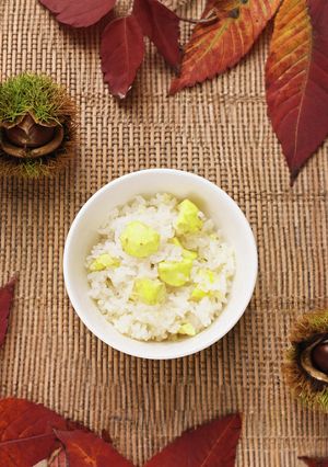 銅鍋てふてふで作る秋の味覚 絶品 栗ご飯-レシピのメイン写真