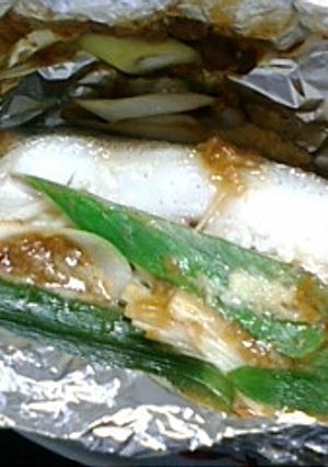 白身魚のもろみ味噌ホイル焼き！-レシピのメイン写真