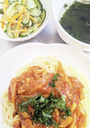 ☆お箸がすすむ☆トマトソーススパゲティ-レシピのメイン写真