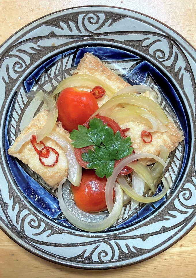 厚揚げとミニトマトと玉ネギの南蛮漬け-レシピのメイン写真