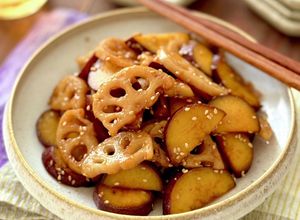 ☆さつまいもとれんこんの甘辛炒め☆-レシピのメイン写真