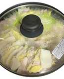 白菜と豚バラのミルフィーユ鍋(汁あり)