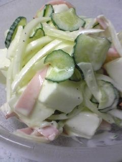 手もみで簡単♪はんぺんのサラダ-レシピのメイン写真