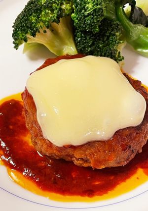 チーズハンバーグ-レシピのメイン写真