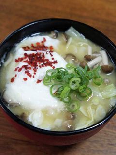 キャベツとぽーたまのみそ汁-レシピのメイン写真
