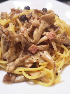 キノコのクリームパスタ-レシピのメイン写真