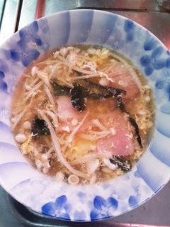 簡単★えのきとベーコンのかきたまスープ-レシピのメイン写真