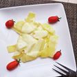 朝食!シンプルポテトチーズのプチトマト添