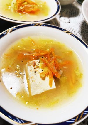 豆腐と野菜の中華スープ-レシピのメイン写真