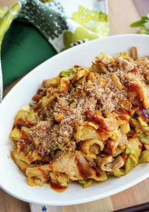 お好み焼き風野菜炒め-レシピのメイン写真