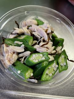 オクラとササミの塩昆布和え-レシピのメイン写真