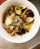 根菜茄子簡単コク旨甘辛中華風温野菜サラダ