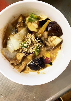 根菜茄子簡単コク旨甘辛中華風温野菜サラダ-レシピのメイン写真