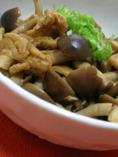 給料日前に♡しめじと油揚げの和風炒め-レシピのメイン写真