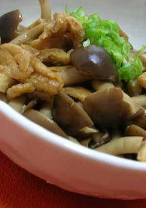 給料日前に♡しめじと油揚げの和風炒め-レシピのメイン写真