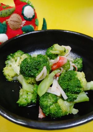 ブロッコリーとかにカマの中華煮　-レシピのメイン写真