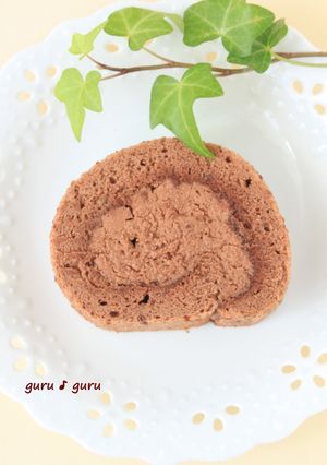 もっちり米粉のロールケーキ❤チョコ編-レシピのメイン写真