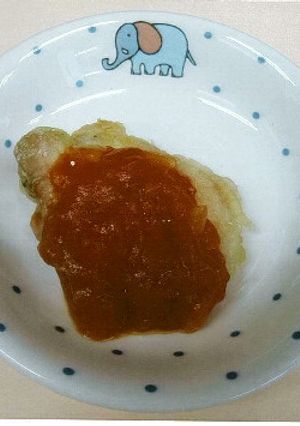 【市保育給食】チキンソテーのトマトソース-レシピのメイン写真
