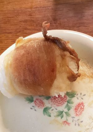 LV15！レンチン肉巻きおにぎり！-レシピのメイン写真