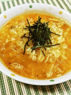アジアン粥★辛味が最高な韓国風おかゆ-レシピのメイン写真