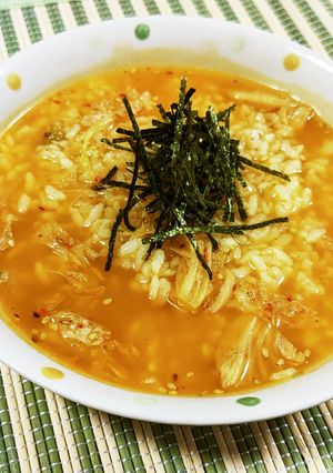 アジアン粥★辛味が最高な韓国風おかゆ-レシピのメイン写真