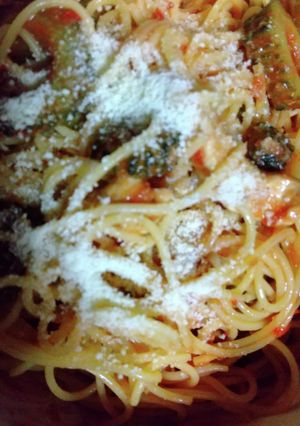 鶏肉のトマト煮パスタ-レシピのメイン写真