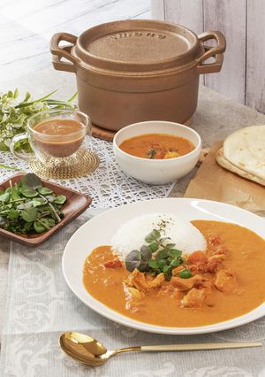銅鍋てふてふで作る バターチキンカレー-レシピのメイン写真